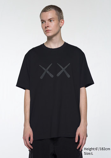 KAWS + Warhol UT Graphic BLACK