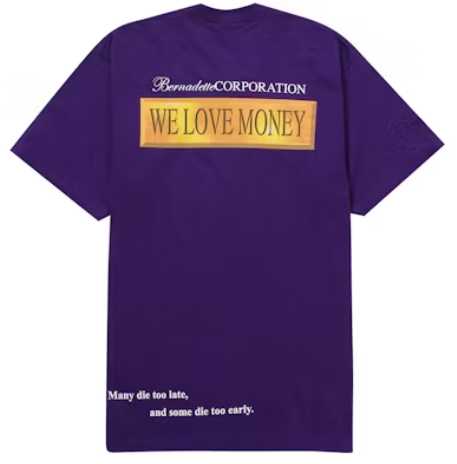 Supreme Bernadette Corporation Money Tee Purple