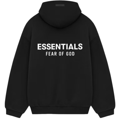 Fear of God Essentials Fleece Hoodie (FW24) Black