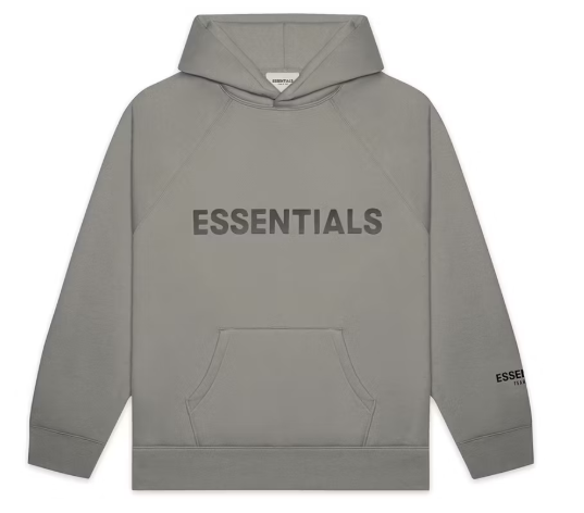 Fear of God Essentials Pullover Hoodie Applique Logo Cement
