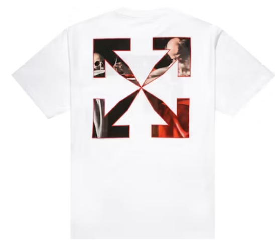 OFF-WHITE Caravaggio S/S Over Tee White/Red
