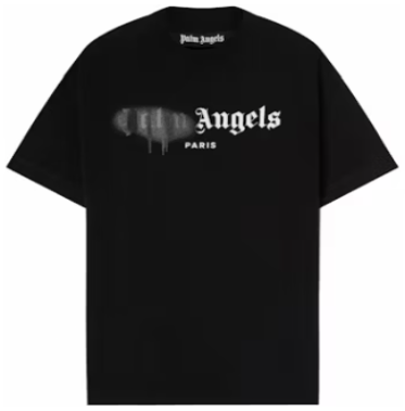 Palm Angels Paris Sprayed Logo T-shirt Black