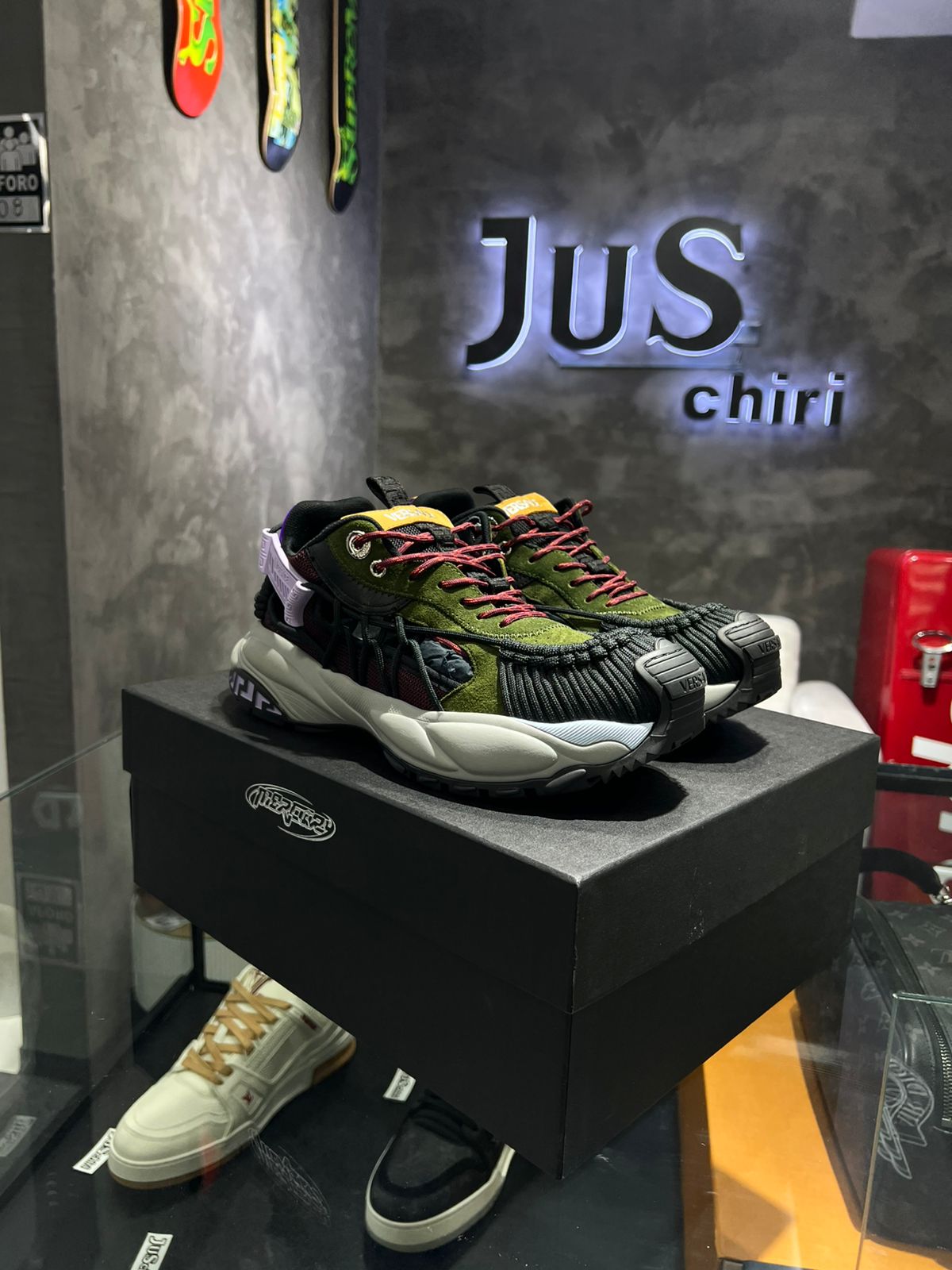 VERSACE Mercury V1 Knotted Cutout Sneakers