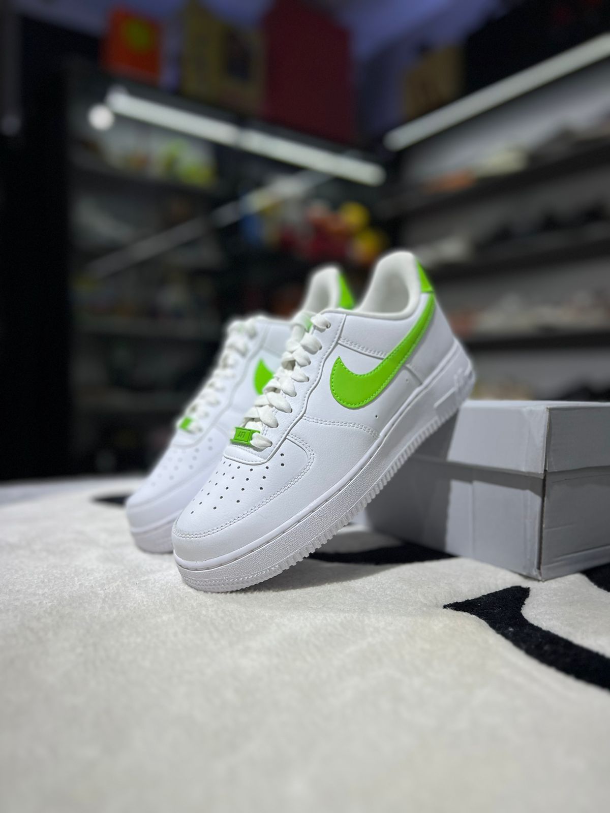 Nike Air Force 1 Low White Action Green Women s