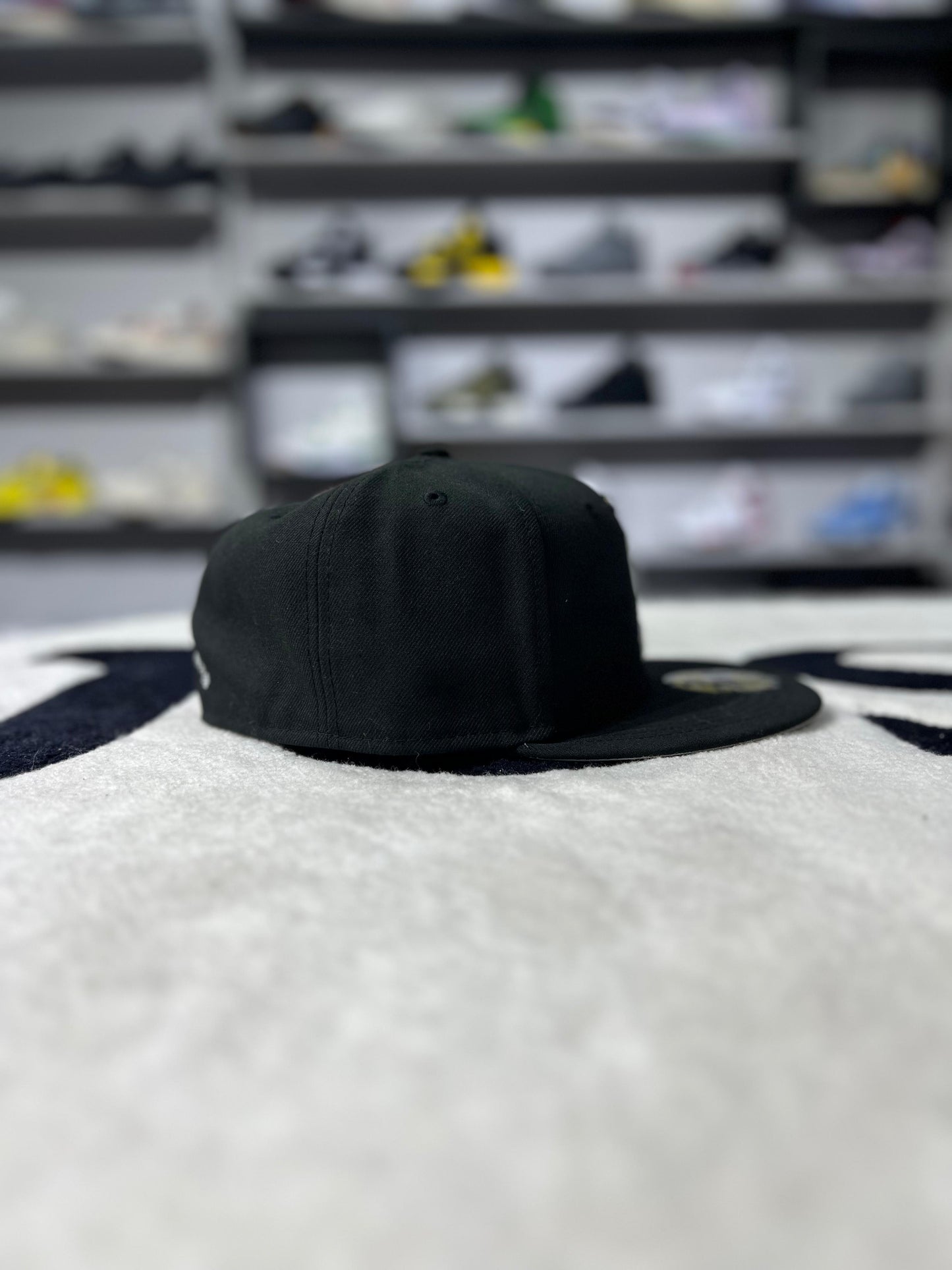 Supreme Gold Cross S Logo New Era Fitted Hat Black