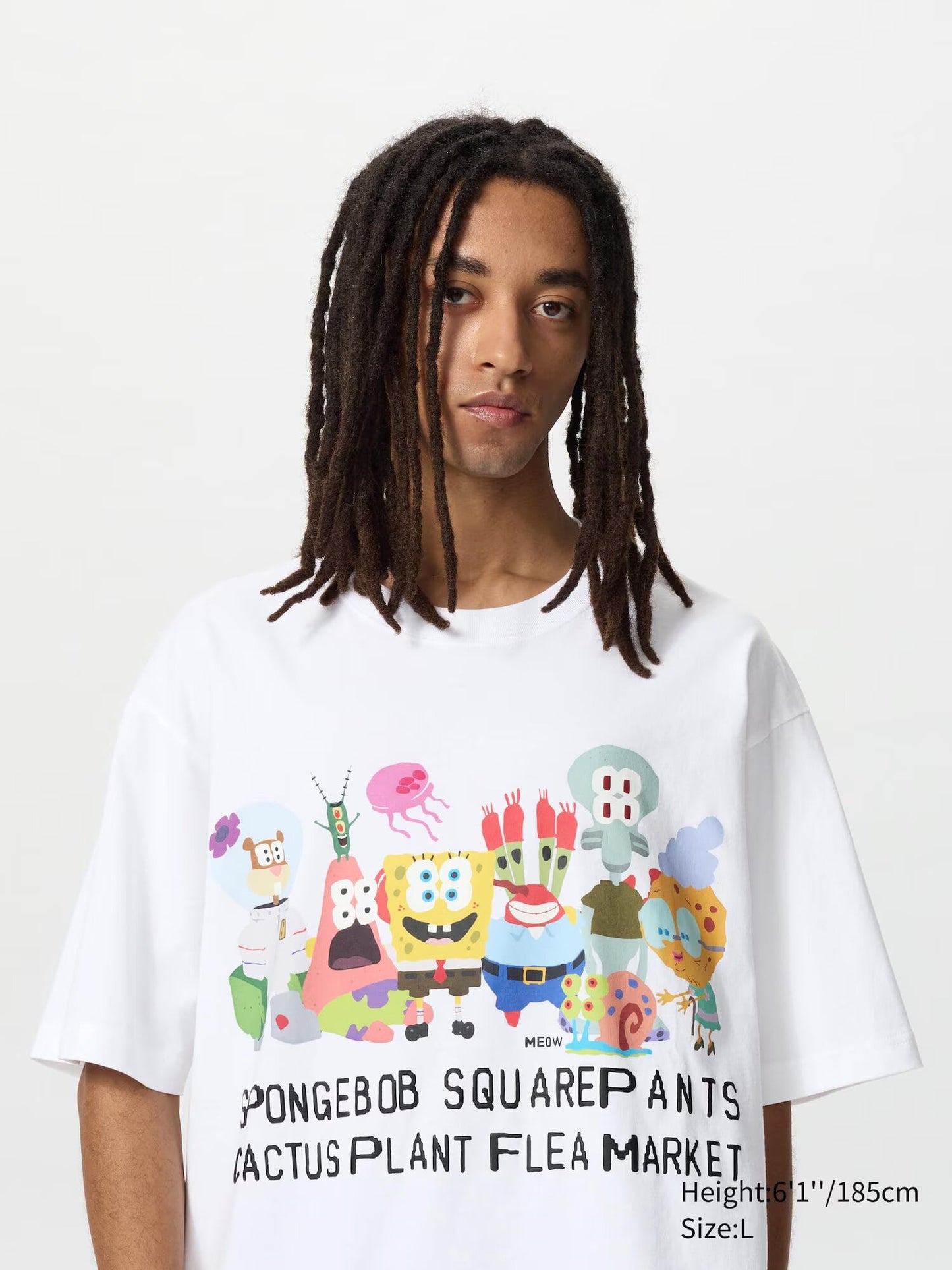 SpongeBob SquarePants Cactus Plant Flea Market UT Graphic T-Shirt