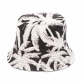 Palm Angels Sombrero All Over Palms Bucket Cap Black/Off White