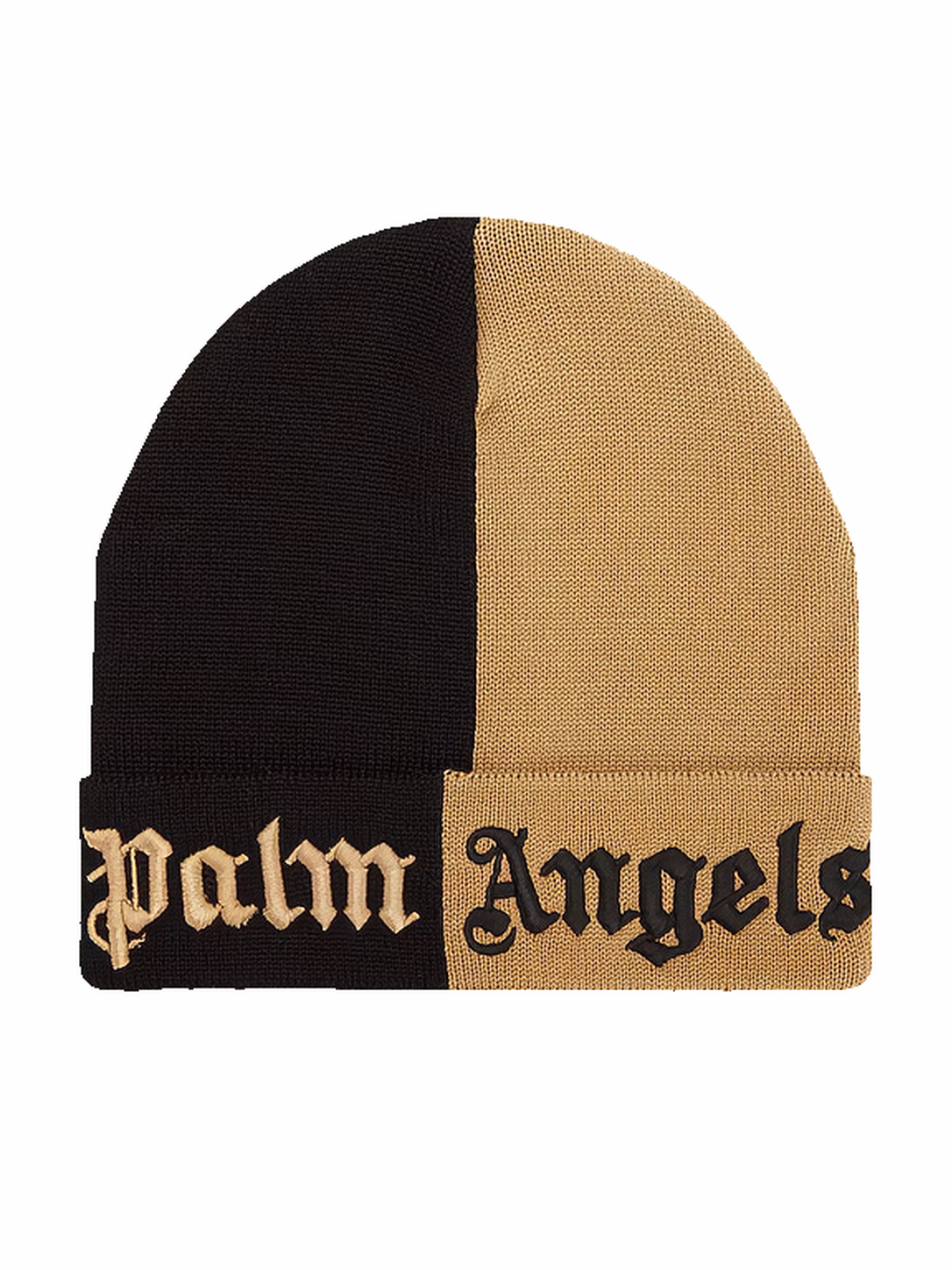 Palm Angels Beanie Colorblock Sand/Black