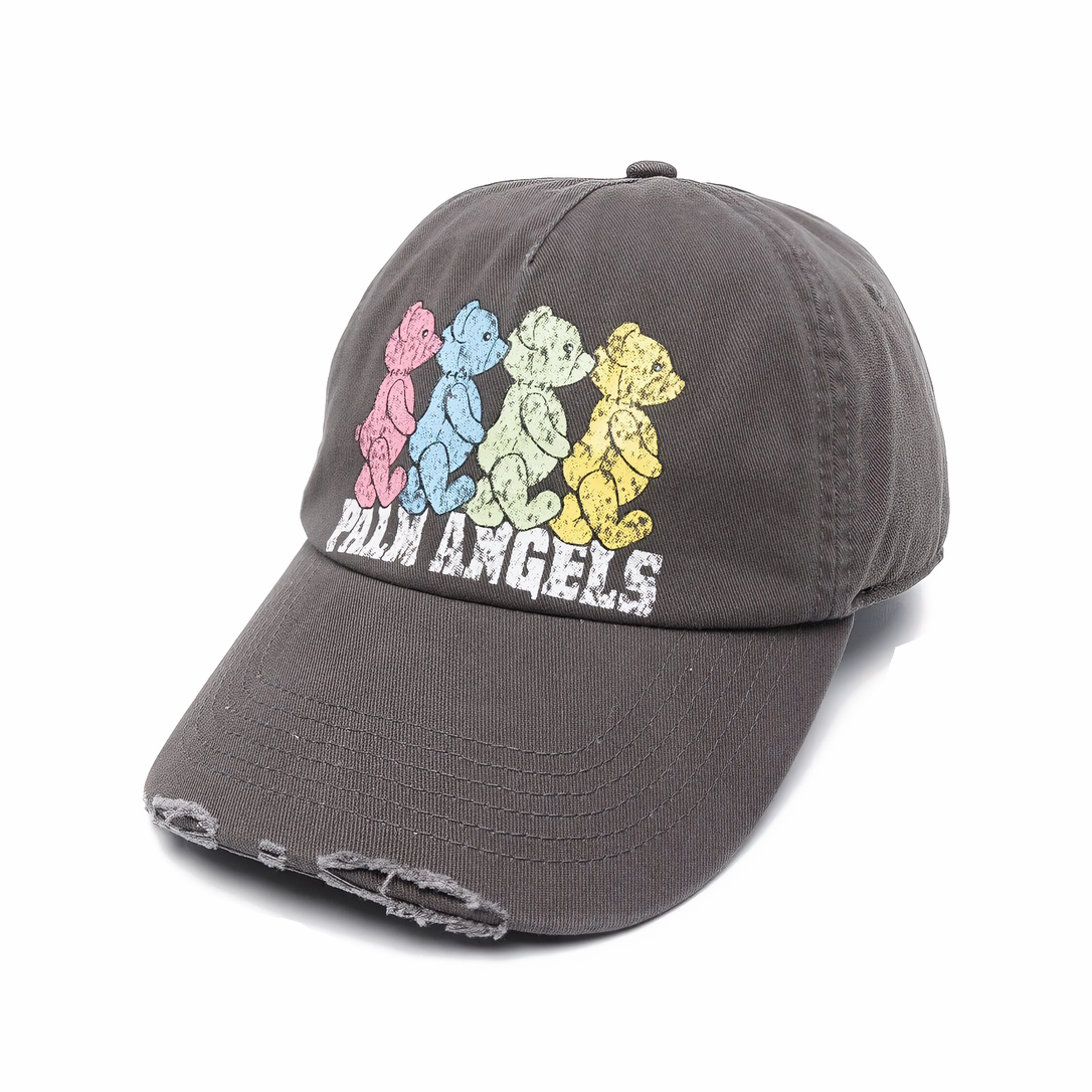Palm Angels Gorro Crossroads Bears Cap Black/Multicolors