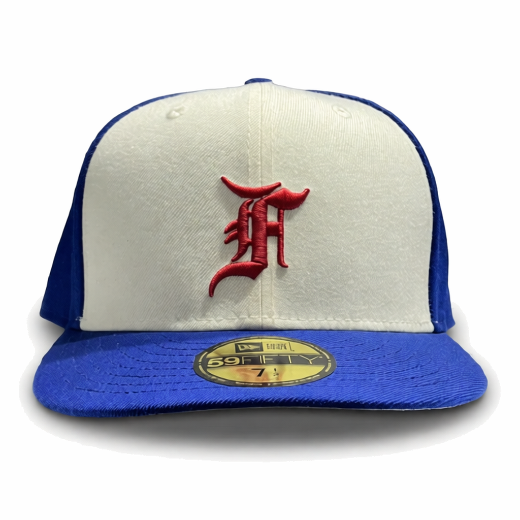 Essentials 59FIFTY Fitted Cap x New Era Cream/Royal Blue