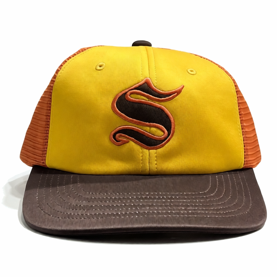 Supreme Gorro Contrast S Mesh Back 6-Panel Yellow/Orange