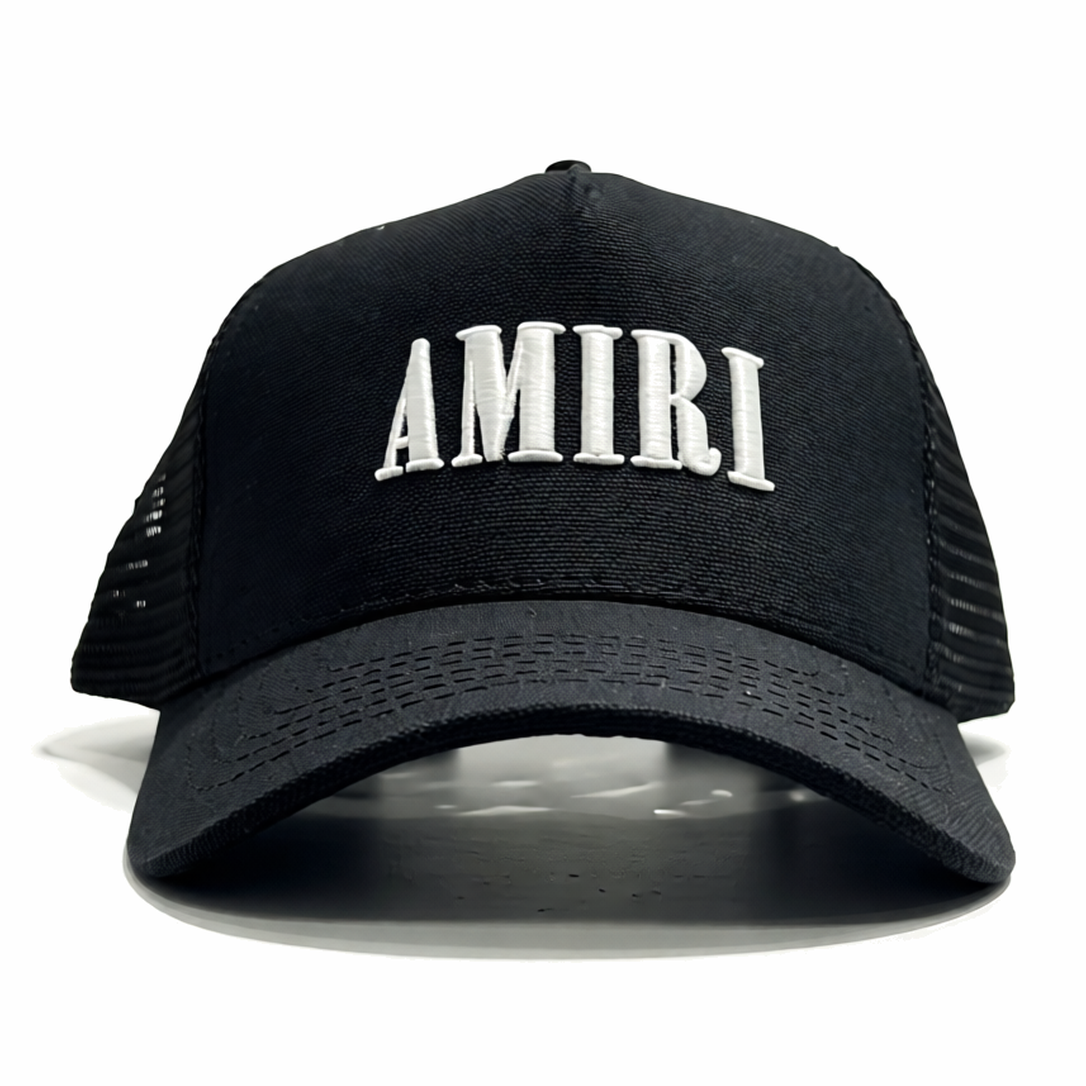 Amiri Gorro Core Logo Trucker Hat Black