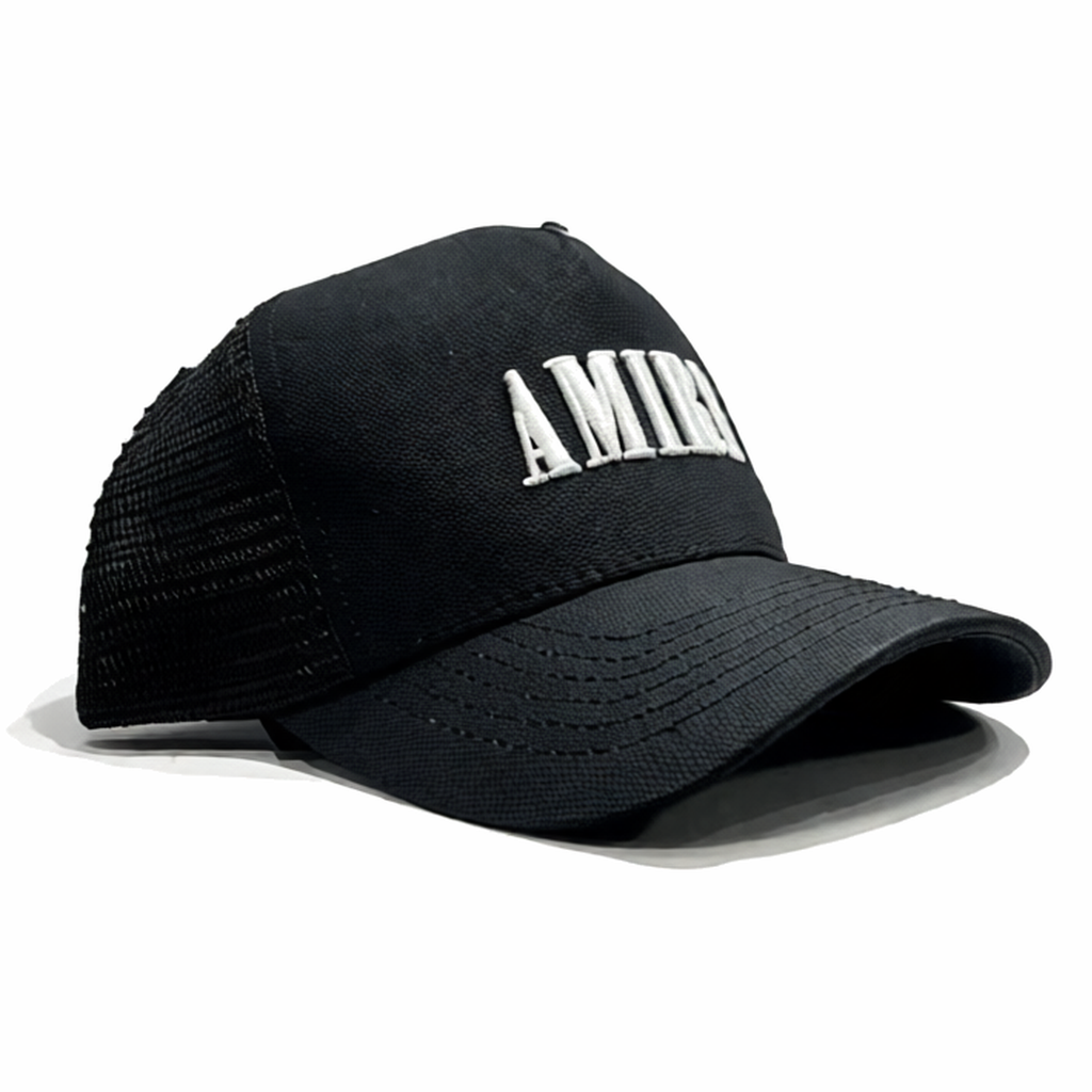 Amiri Gorro Core Logo Trucker Hat Black