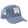 Amiri Gorro Logo Trucker Cap Pond Blue/White