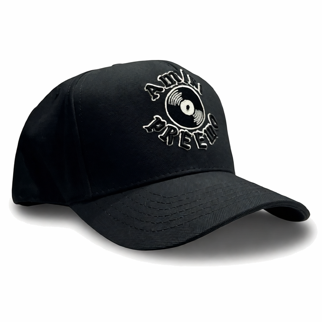 Amiri Gorro DJ Premier Record Canvas Hat Black