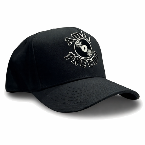 Amiri Gorro DJ Premier Record Canvas Hat Black