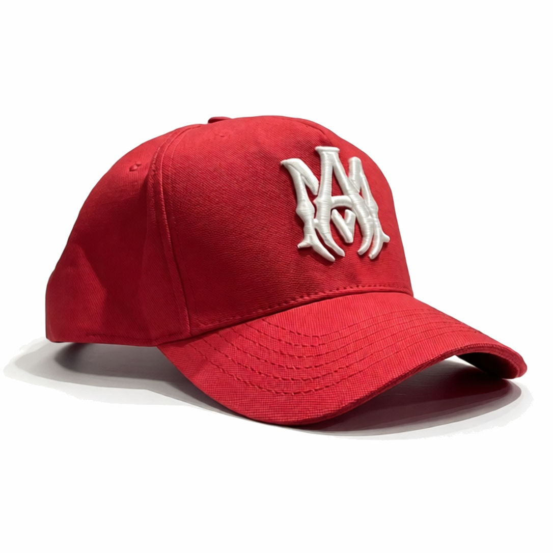 Amiri Staggered Amiri Full Canvas Hat Red