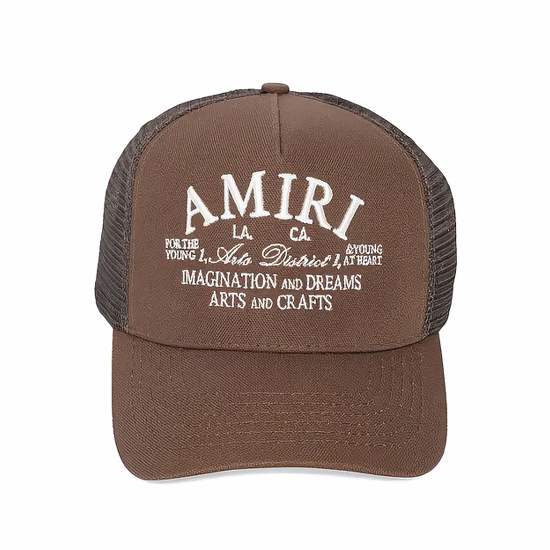 Amiri Gorro Arts District Trucker Hat Acorn