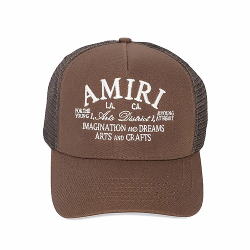 Amiri Gorro Arts District Trucker Hat Acorn