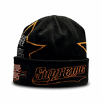Supreme New Era Stars Beanie Black