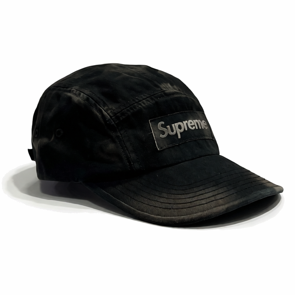 Supreme Overdyed Camp Cap Black