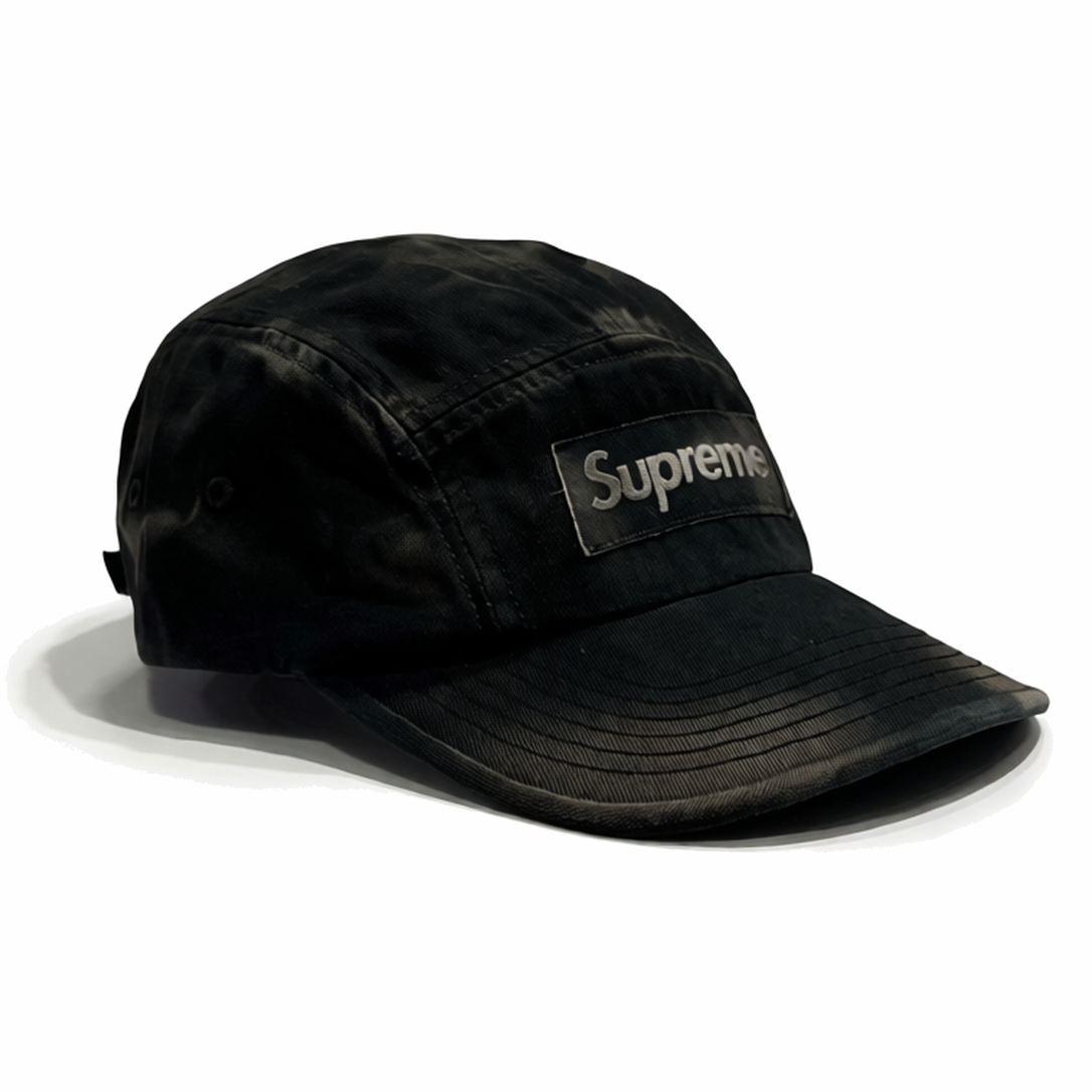 Supreme Overdyed Camp Cap Black