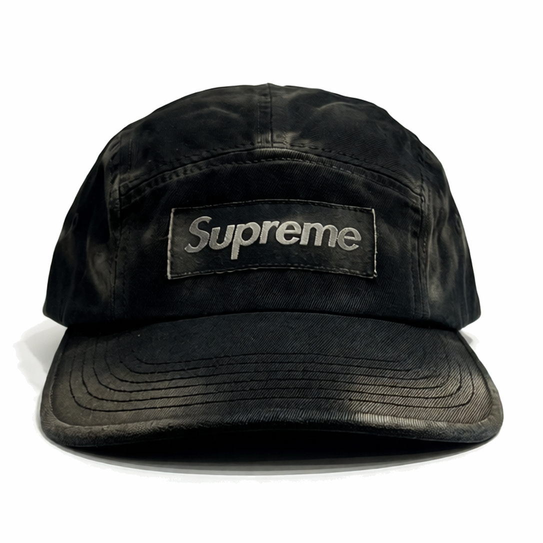 Supreme Overdyed Camp Cap Black