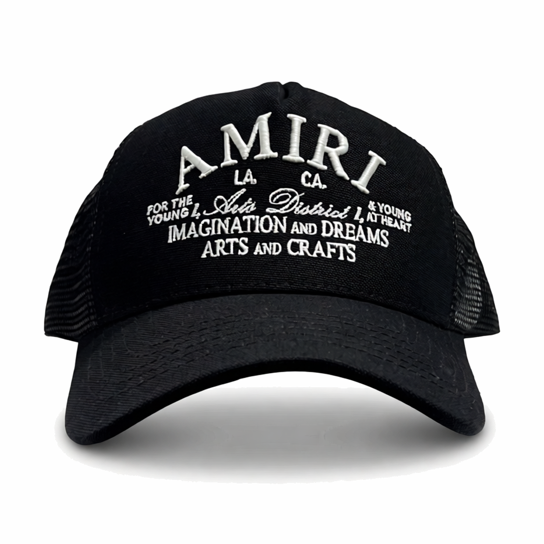 Amiri Arts District Trucker Hat Black