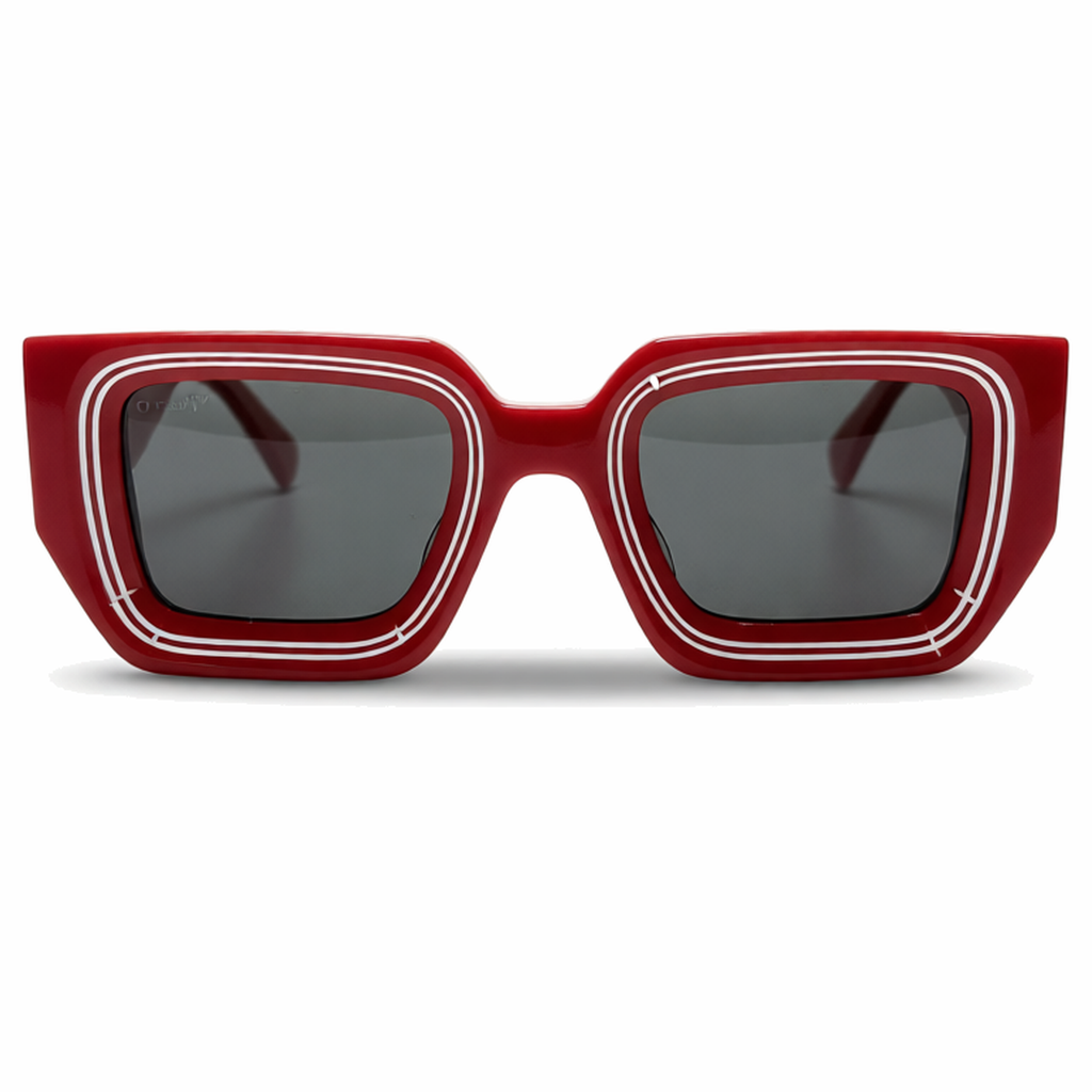 Off-White Glasses Andy Square Red