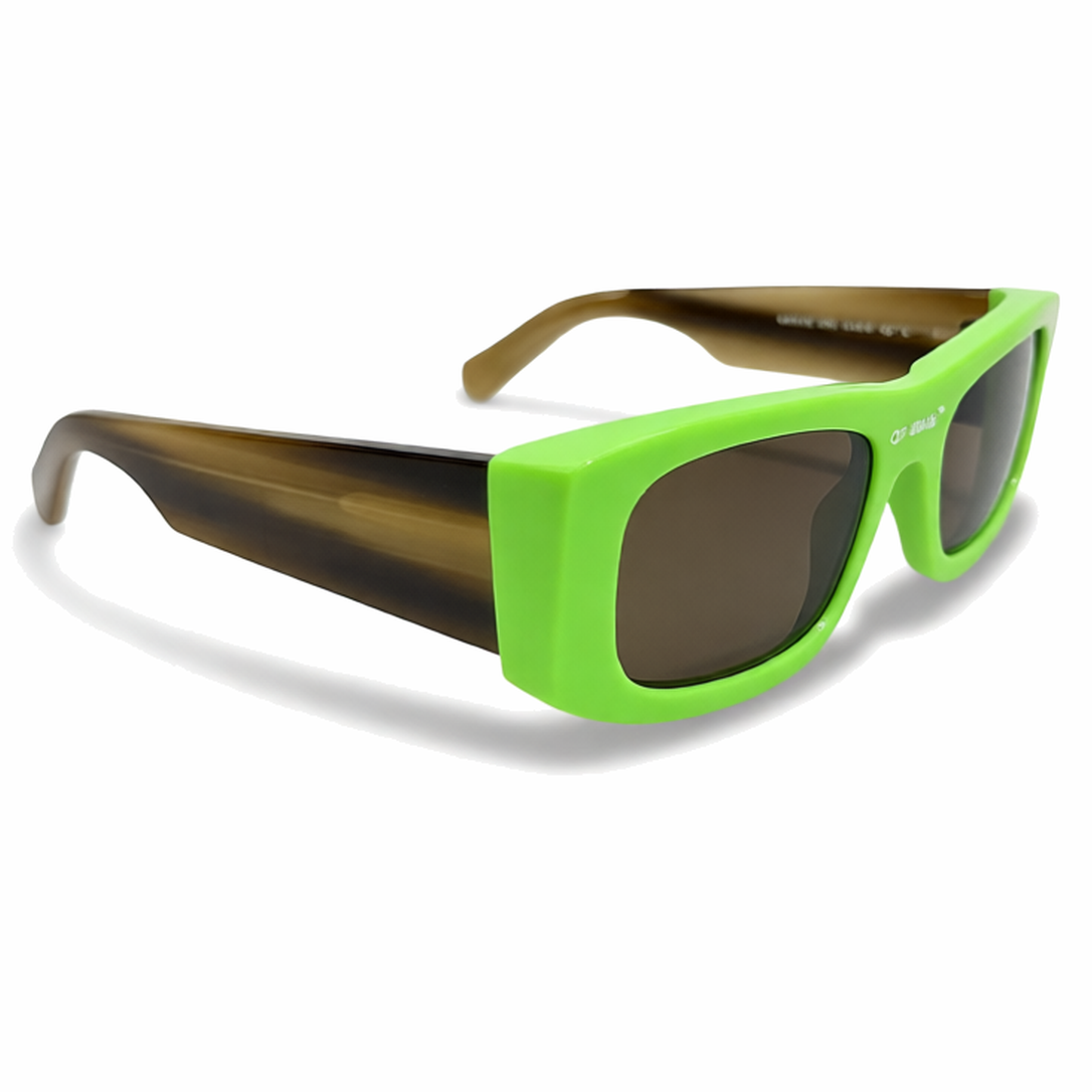 Off-White Glasses Lucio Havana Green