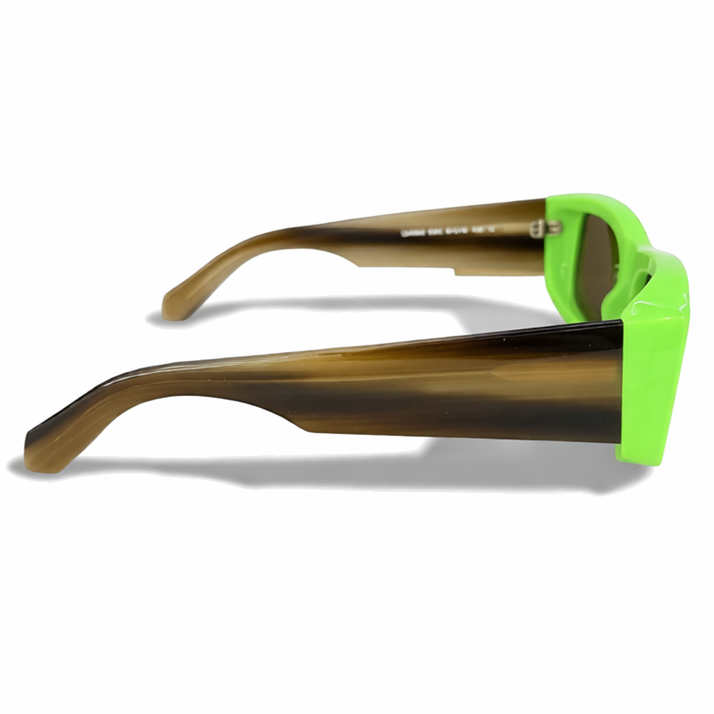 Off-White Glasses Lucio Havana Green