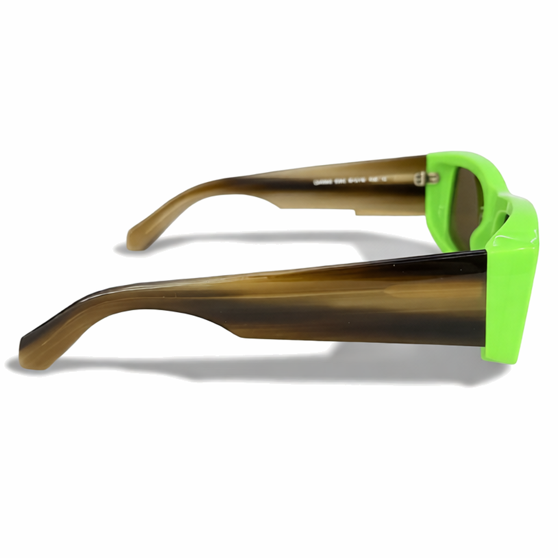 Off-White Glasses Lucio Havana Green