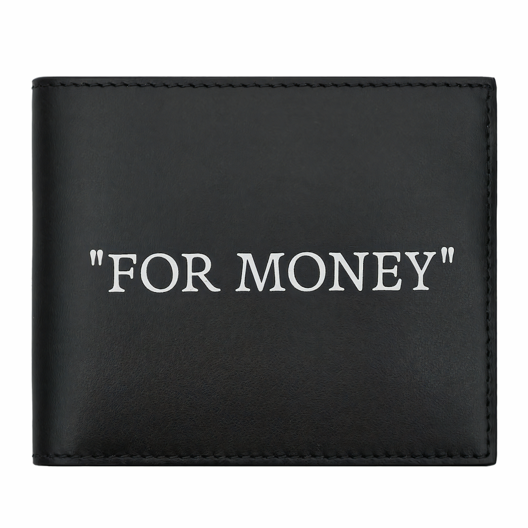 Off-White For Money Bi Fold Wallet Black