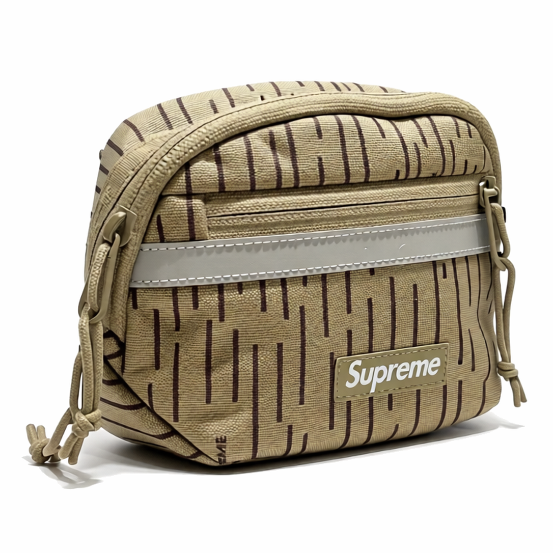 Supreme Mini Side Bag Tan Raindrop