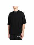 Palm Angels Mock Neck Tee Black