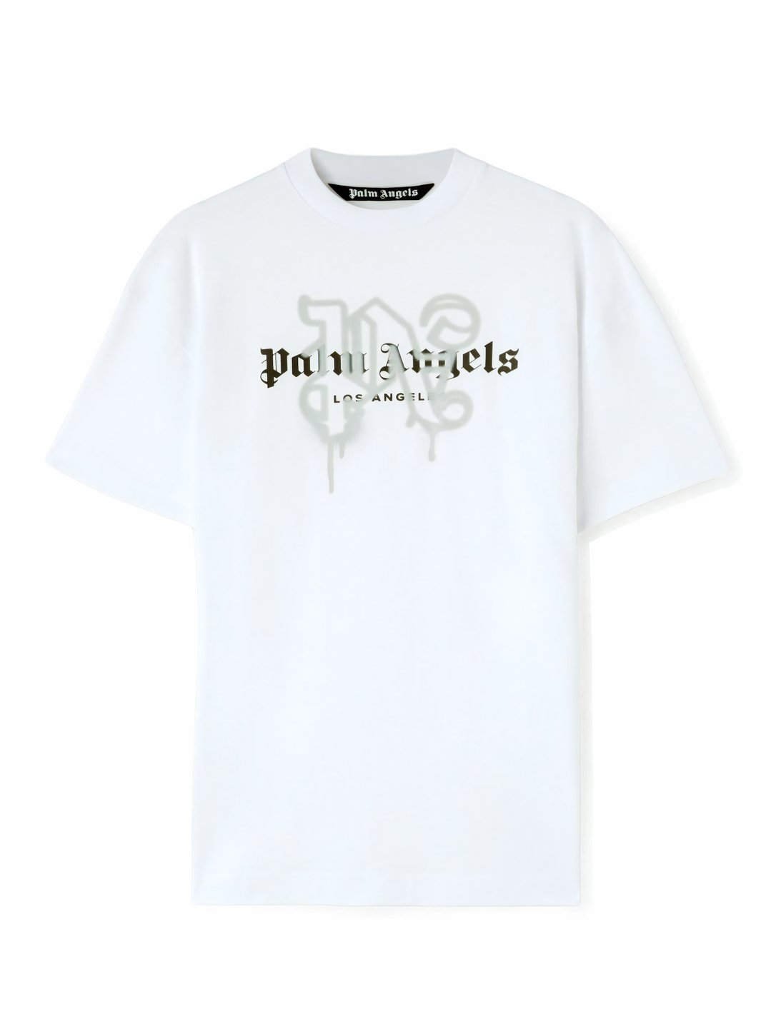 Palm Angels LA Monogram Spray Tee White