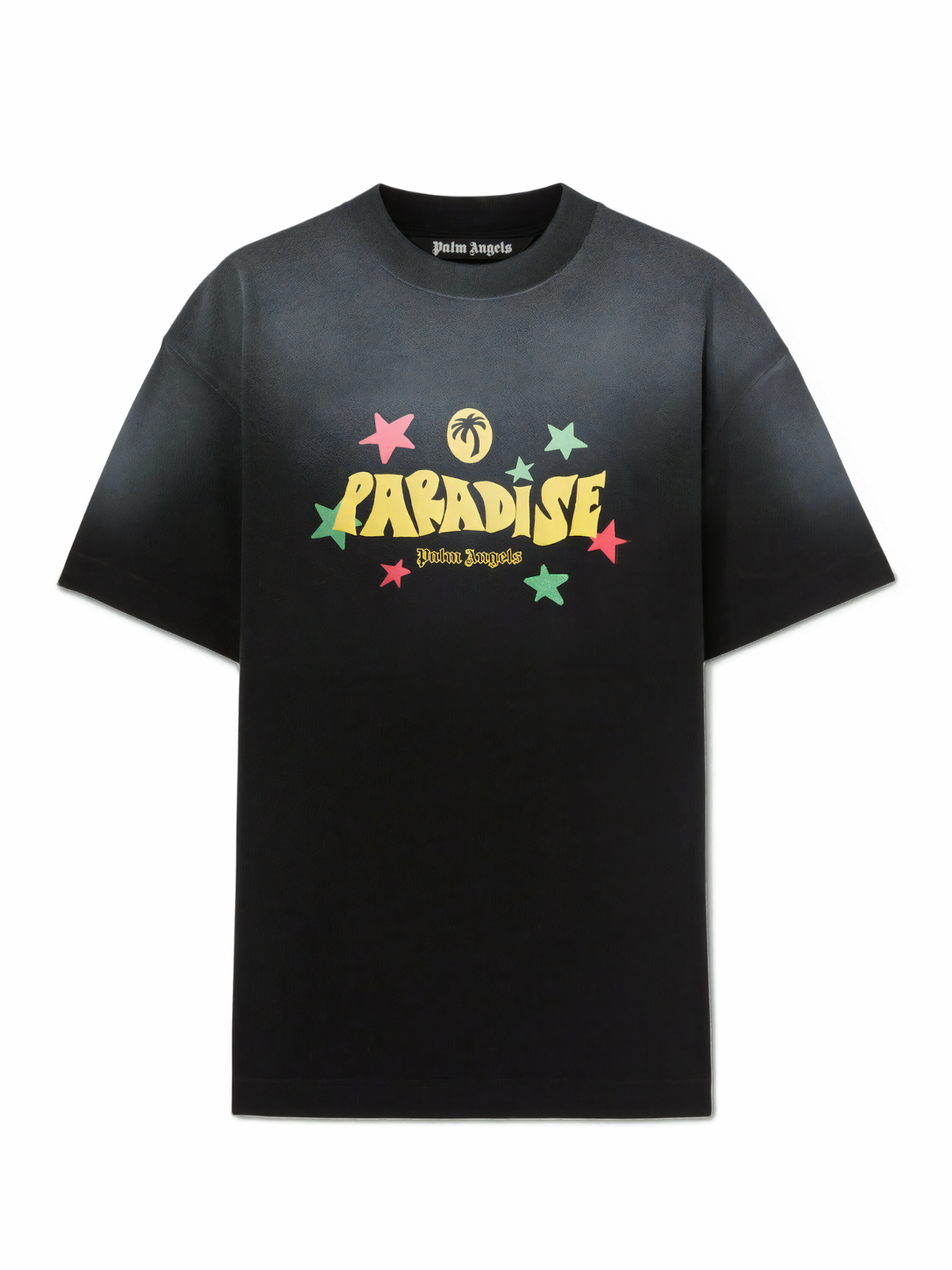 Palm Angels Paradise Palm Tee Black/Yellow