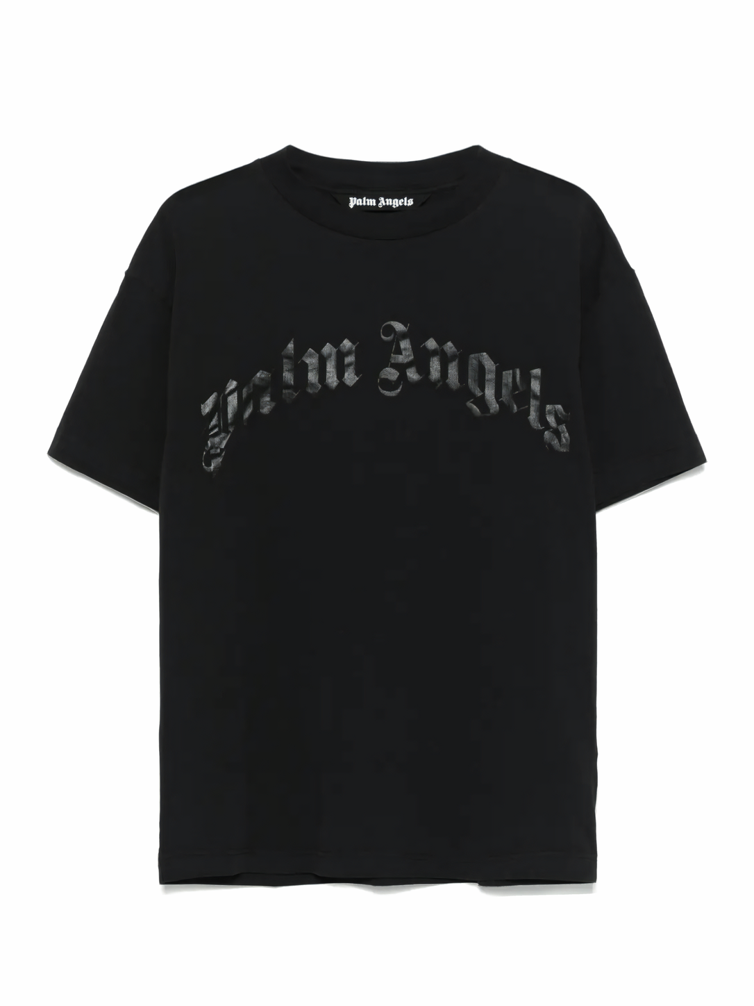 Palm Angels Palm Curved Logo Tee Black/Grey