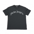 Palm Angels Curved Logo Tee Black
