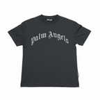 Palm Angels Curved Logo Tee Black