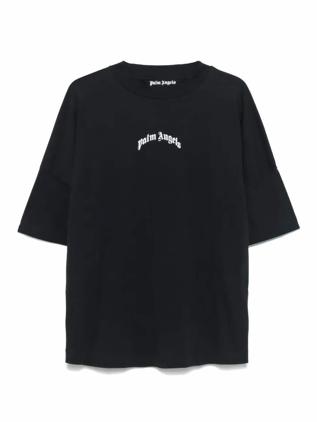Palm Angels Curved Logo Tee Black