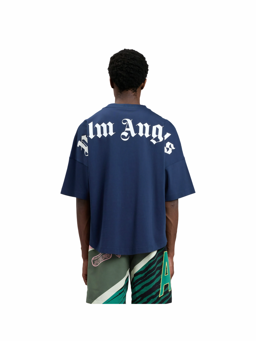 Palm Angels Paxsetai Classic Tee Petrol Blue/White