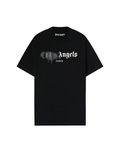 Palm Angels Paris Sprayed Logo Tee Black