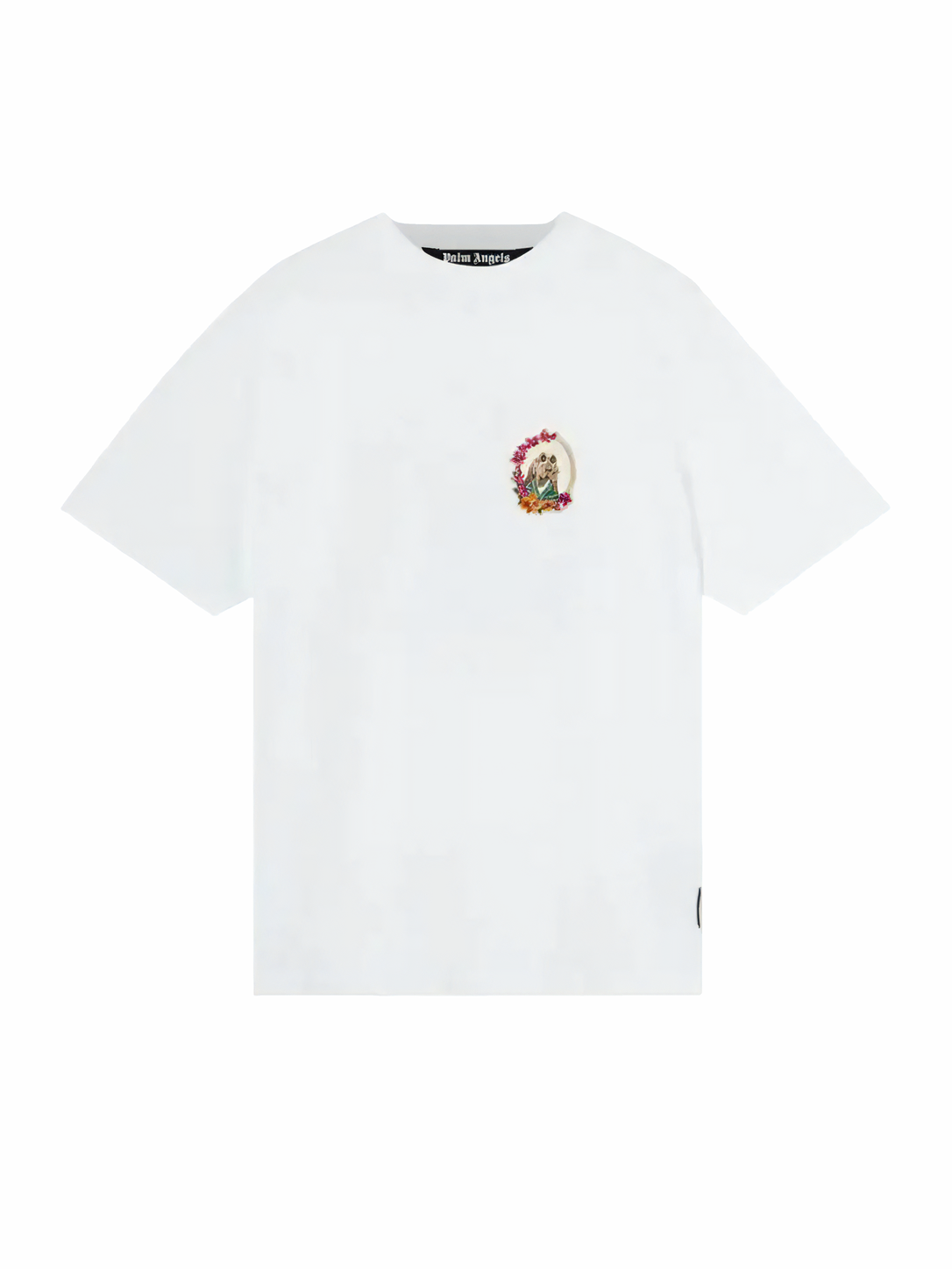 Palm Angels Berta Classic Tee White/Pink