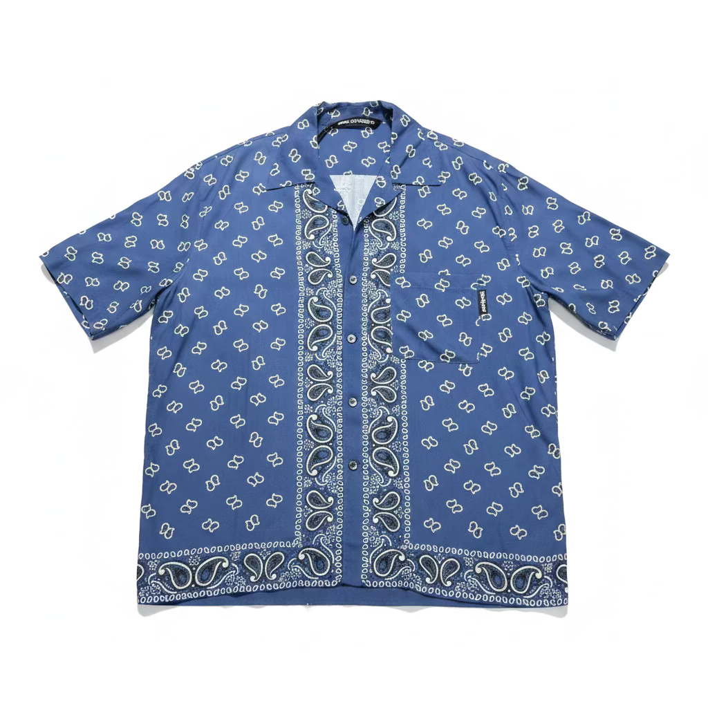 Palm Angels Paisley-Print Bowling Shirt