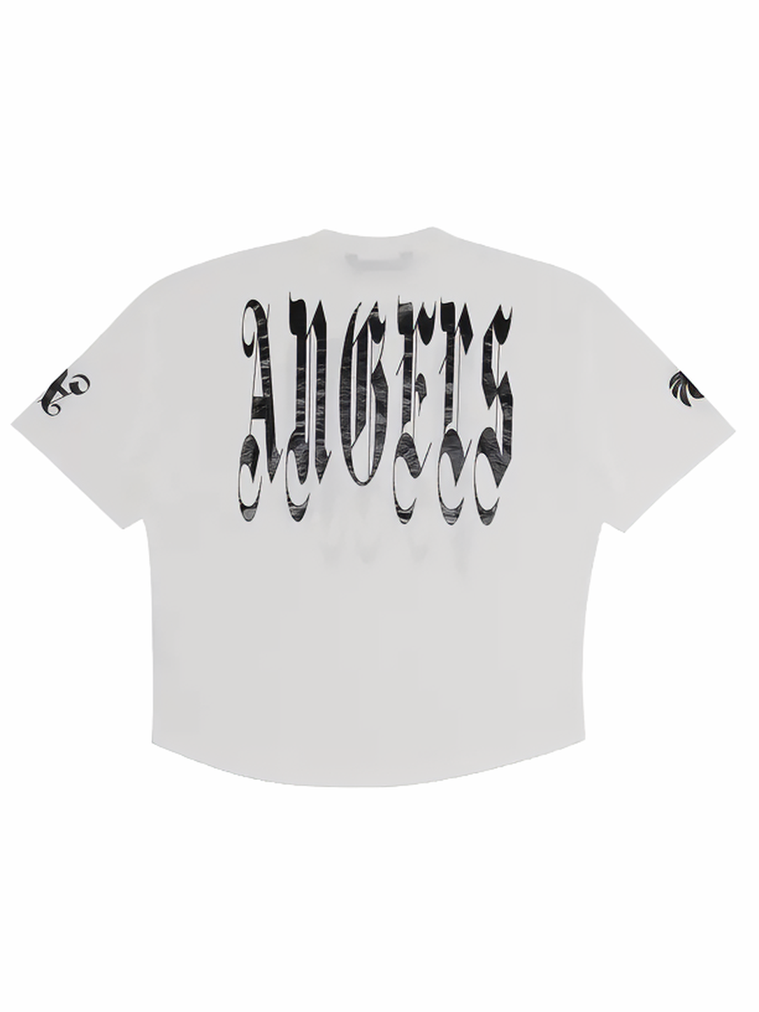 Palm Angels Back Gothic Palm Over Tee White/Black
