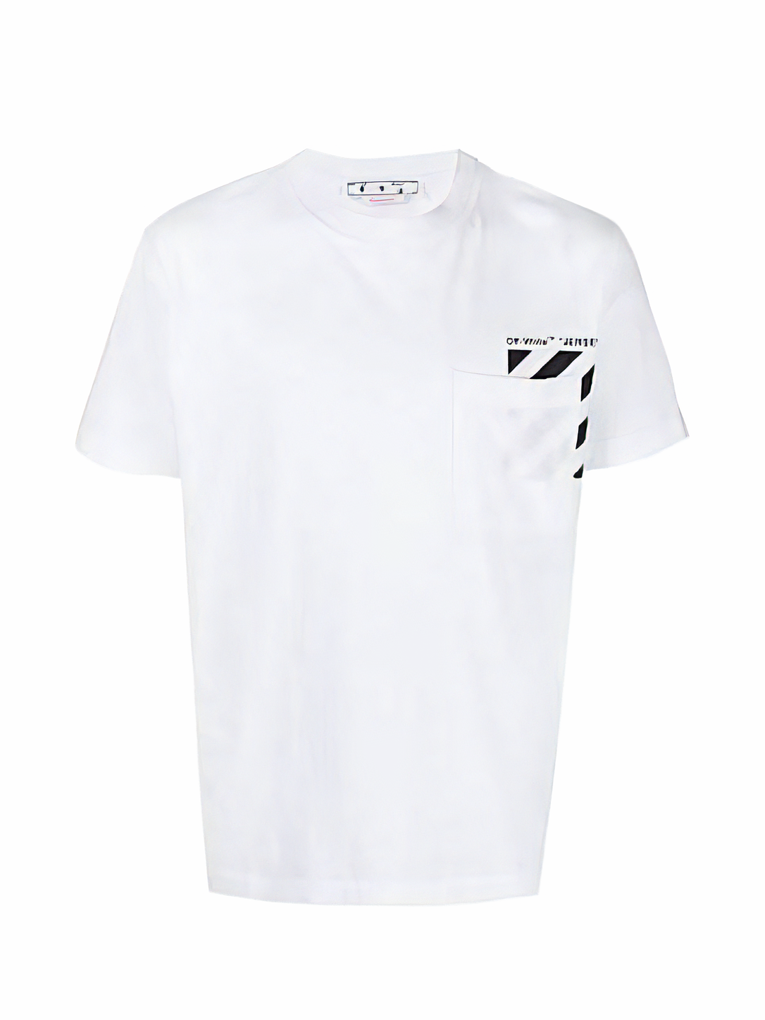 Off-White Diag Pkt Slim Tee White/Black