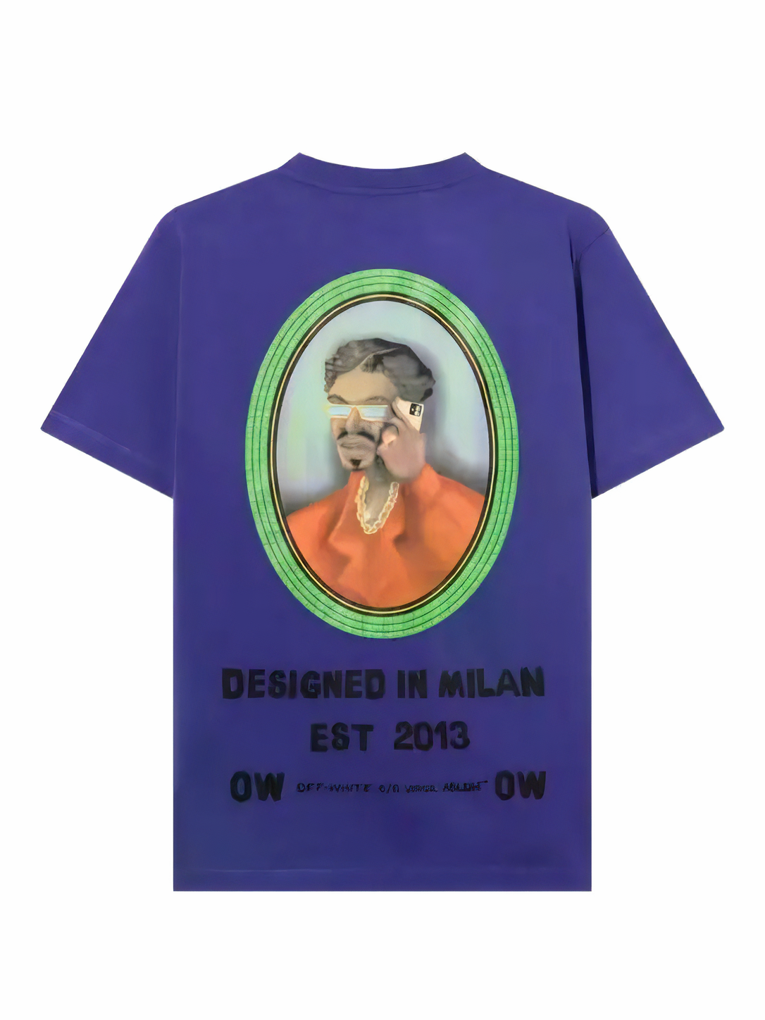 Off-White Barber 2 Slim Tee Deep Blue
