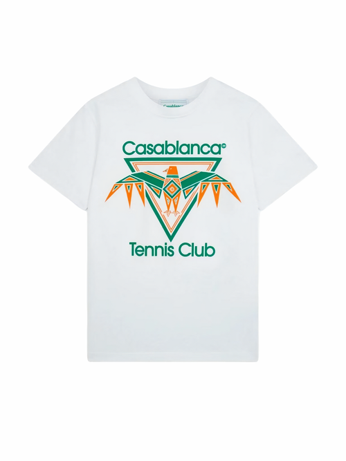 Casablanca Playfull Eagle Printed Jersey White