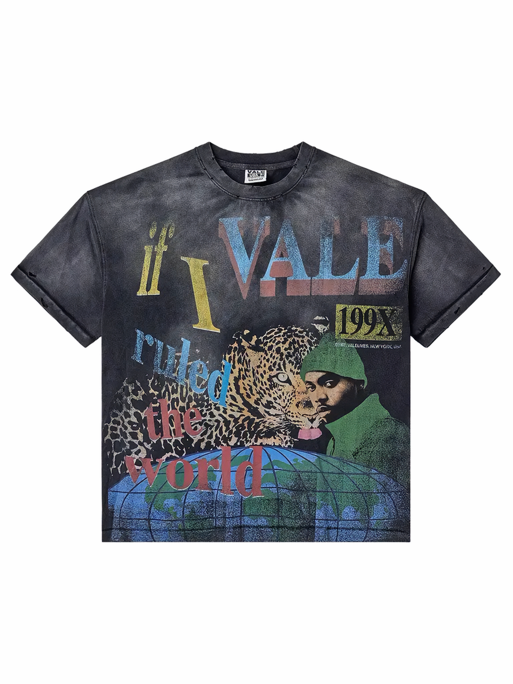 Valley Forever Da Ruler Tee Washed/Black
